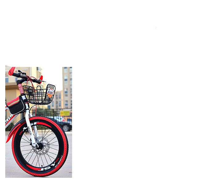 Bicicleta Go Kart Super Sport 20 inch 6 viteze, frana disc ,pentru copii 5-9 ani, cu borseta,bidon apa , alb cu rosu - 1 | YEO