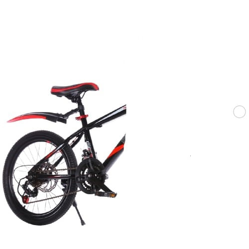 Bicicleta 20 inch Go Kart Shim 2, frana disc, 7 viteze, 7-10 ani, negru cu rosu - 4 | YEO