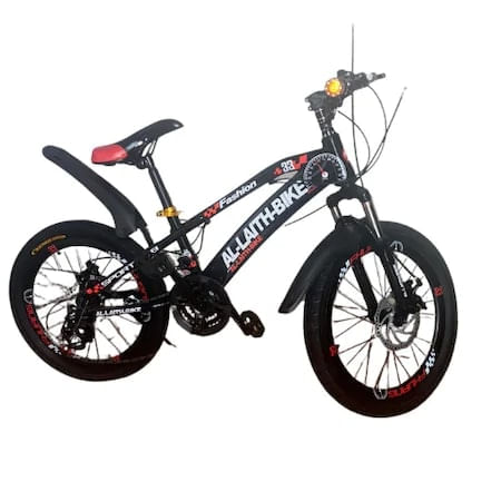 Bicicleta cu pedale Go Kart Hidesai negru/rosu cutie de viteza, roti 20 inch ,7-11 ani ,frana disc,cric,genti,18 viteze
