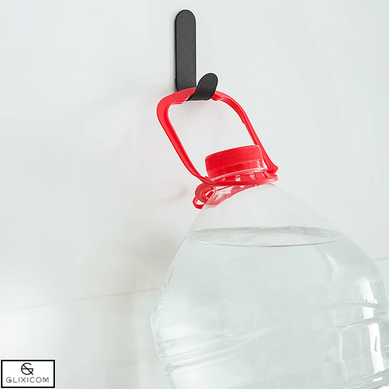 Cuier Autoadeziv din Otel Inoxidabil Multifunctional Tip Agatatoare Glixicom 6 Bucati Negru — imaginea 15