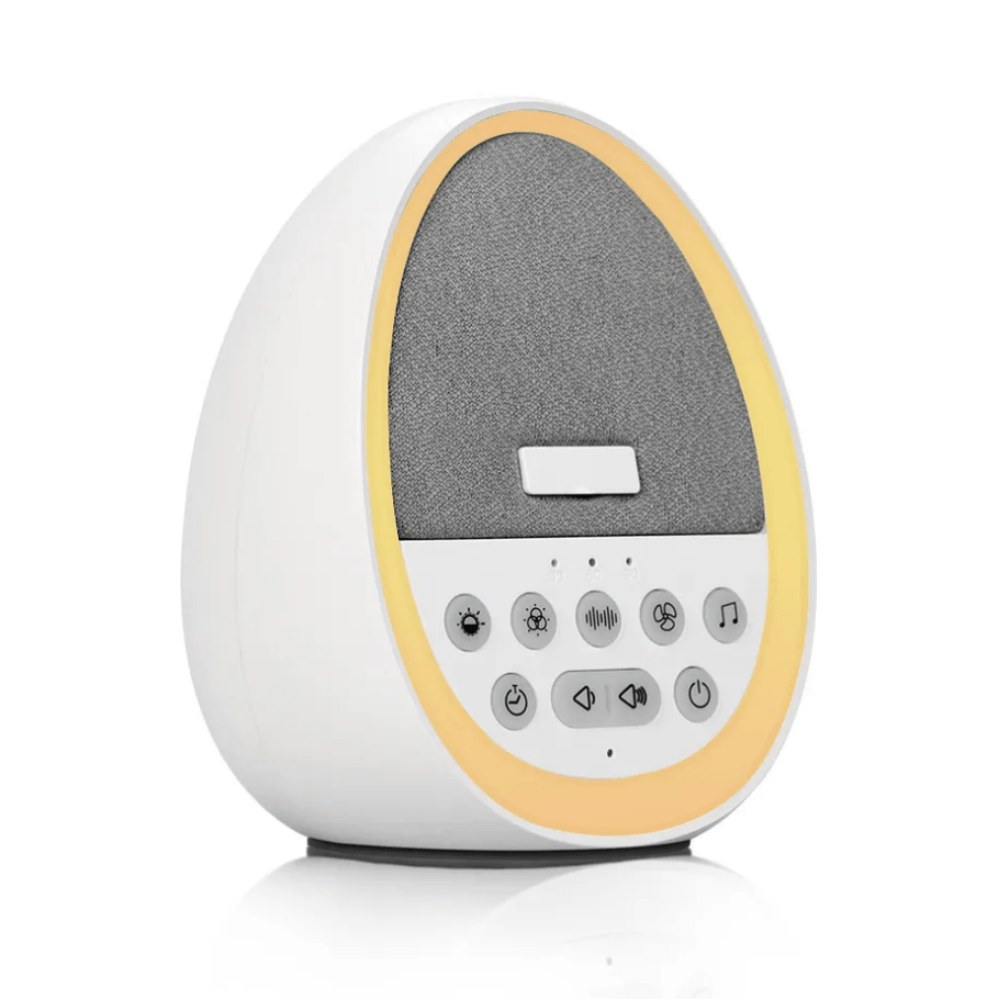 Dispozitiv cu Sunete Albe, 29 sunete HD, pentru copii si adulti, portabil, temporizator, lumina de veghe, Alb