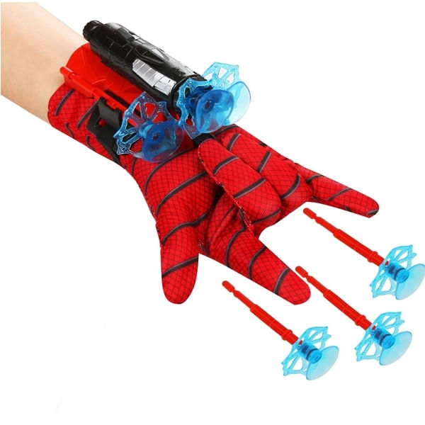 Manusa cu 3 ventuze Spiderman, IdeallStore®, rosu