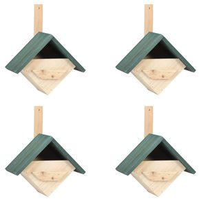 Birdhouses Casute de pasarele, 4 buc., 24 x 16 x 30 cm, lemn de brad