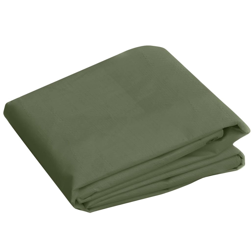 Prelata 260 g/m², verde, 6x6 m, HDPE — imaginea 3