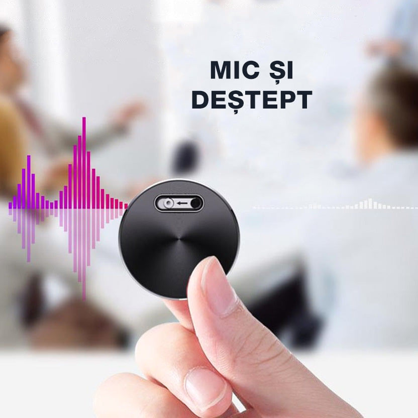 Mini reportofon digital cu activare vocala, Q37, 8 GB, anulare de zgomot, player MP3 - 1 | YEO