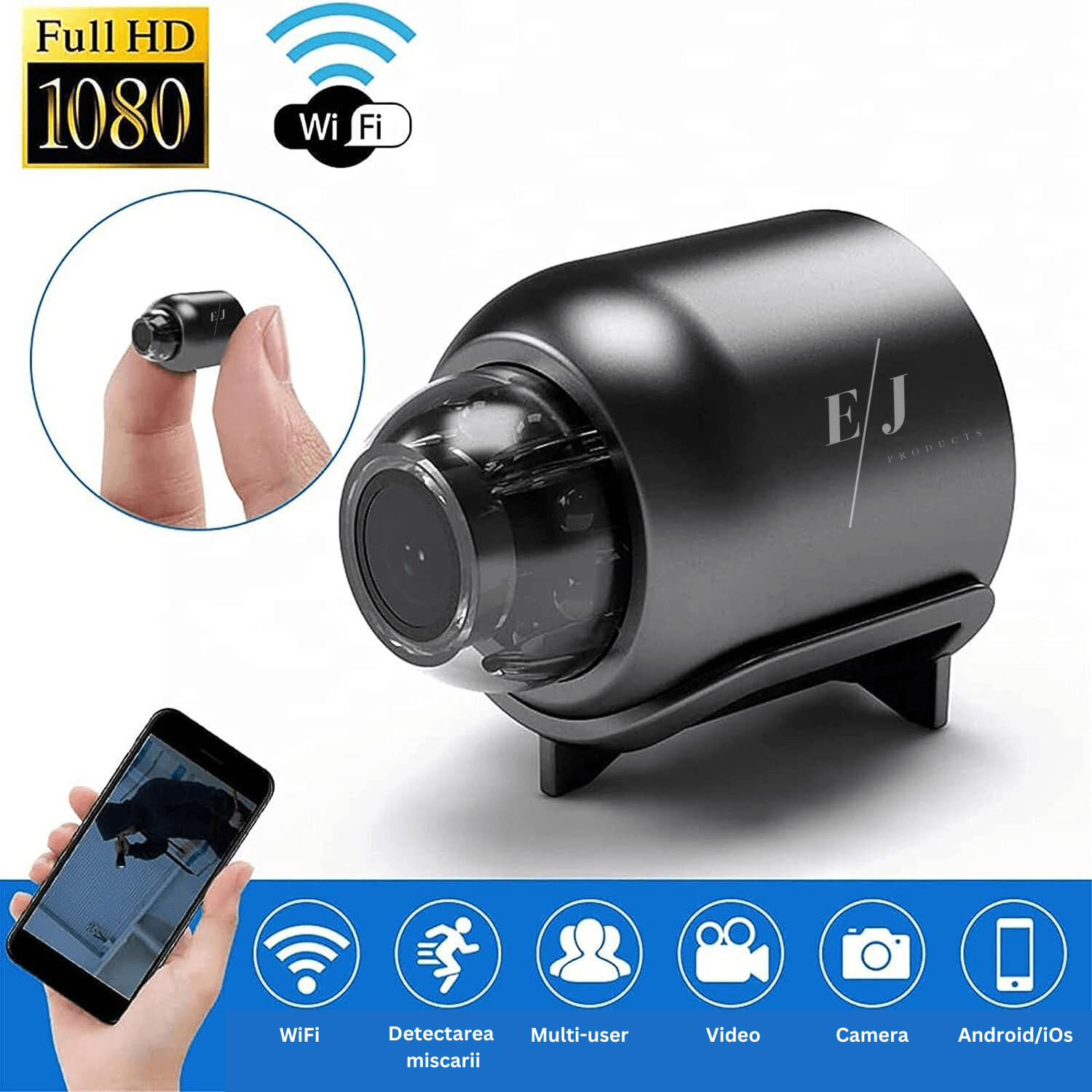 Mini camera ascunsa WiFi, Full HD, night vision, unghi 140° - MR-L10 - 2 | YEO