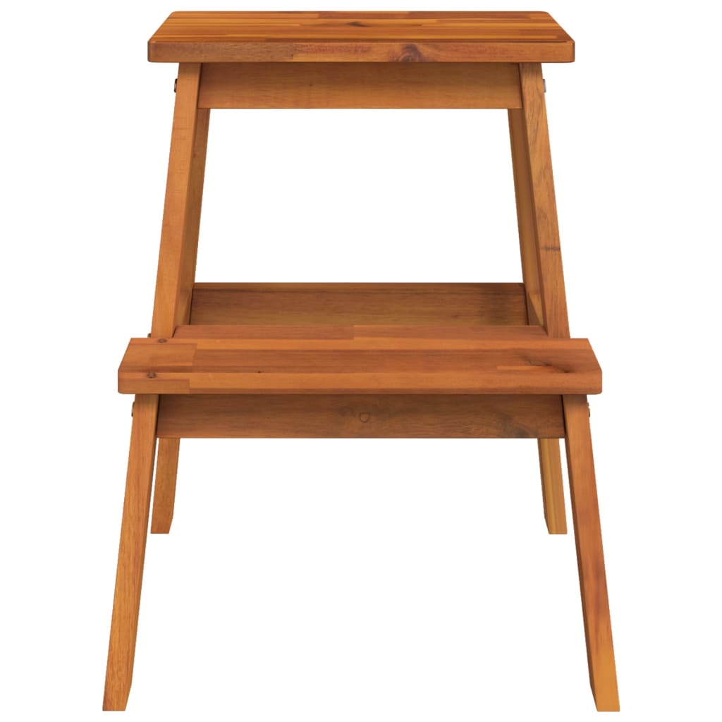 Taburet cu 2 trepte, 40x38x50 cm, lemn masiv de acacia - 3 | YEO