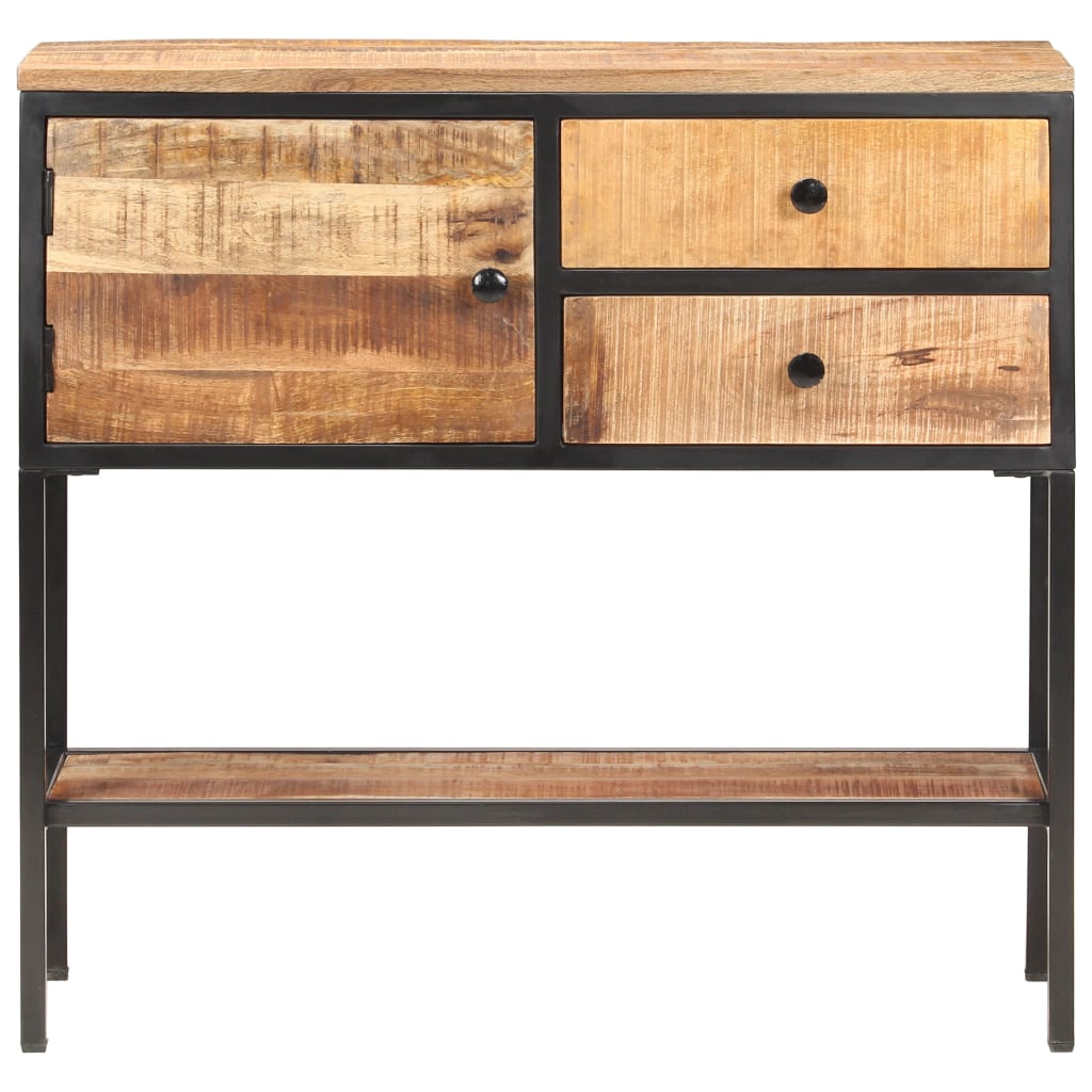 Servanta, 85 x 30 x 80 cm, lemn de mango nefinisat — imaginea 3