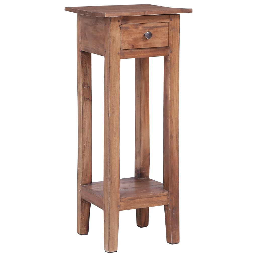 Suport de plante, 30 x 30 x 75 cm, lemn masiv reciclat