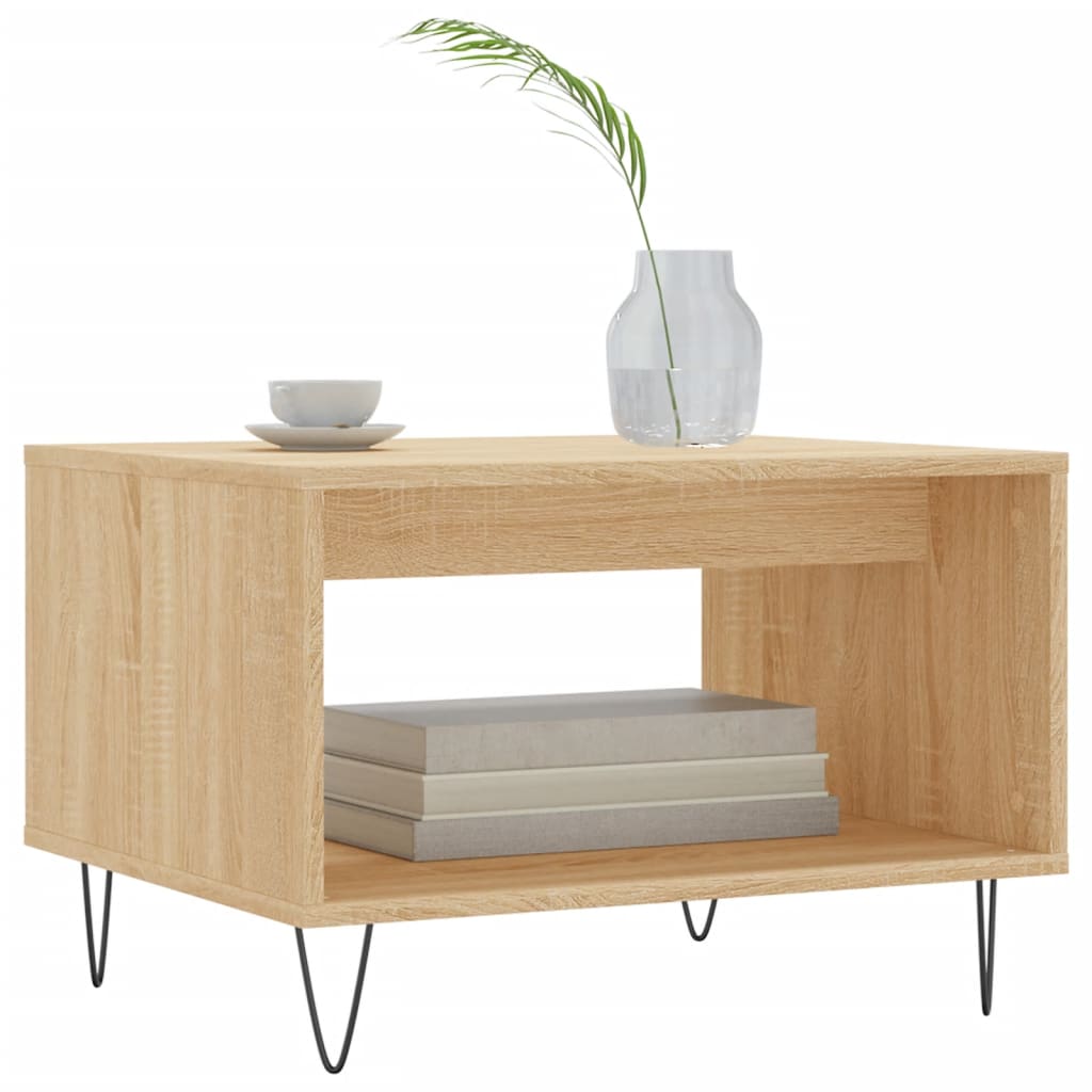 Masuta de cafea, stejar sonoma, 60x50x40 cm, lemn prelucrat — imaginea 3