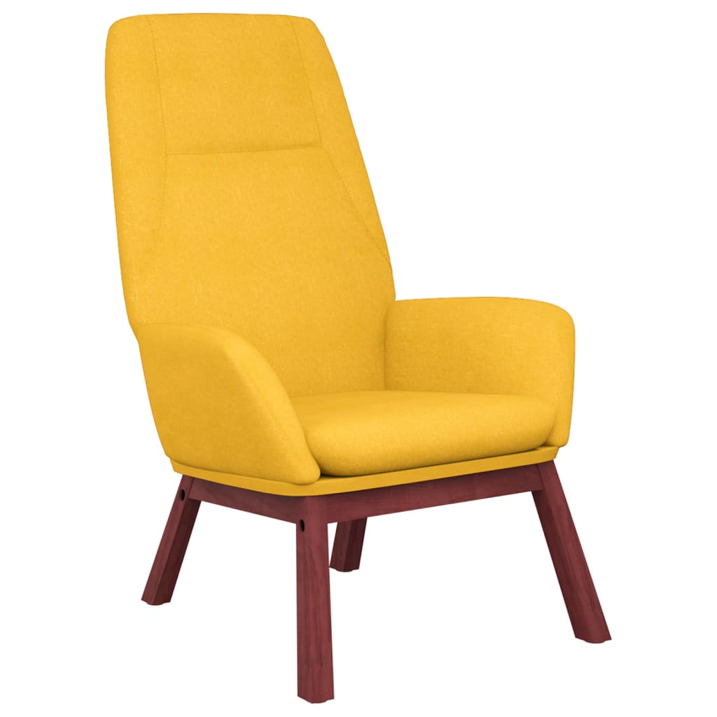 Fotoliu de relaxare, galben mustar, material textil