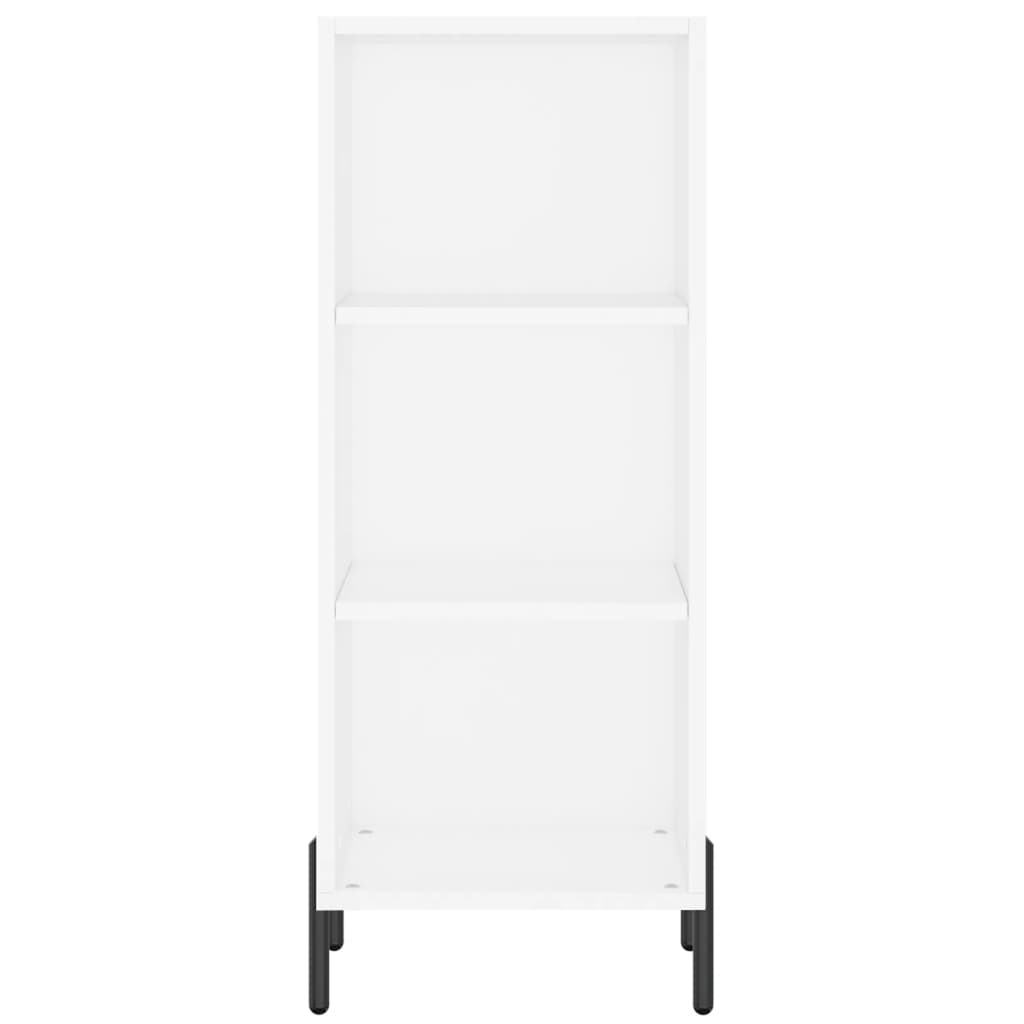 Servanta, alb, 34,5x32,5x90 cm, lemn prelucrat — imaginea 4