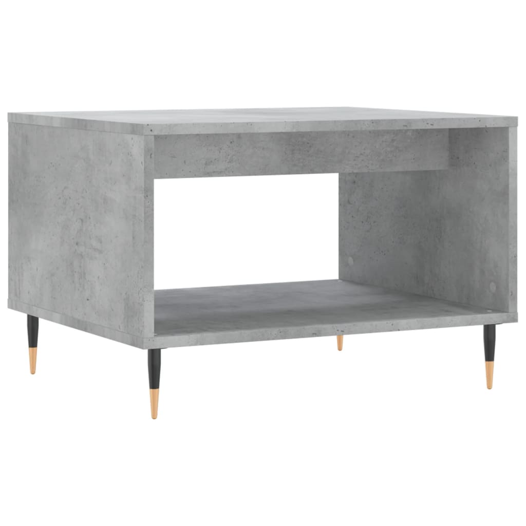 Masuta de cafea, gri beton, 60x50x40 cm, lemn prelucrat