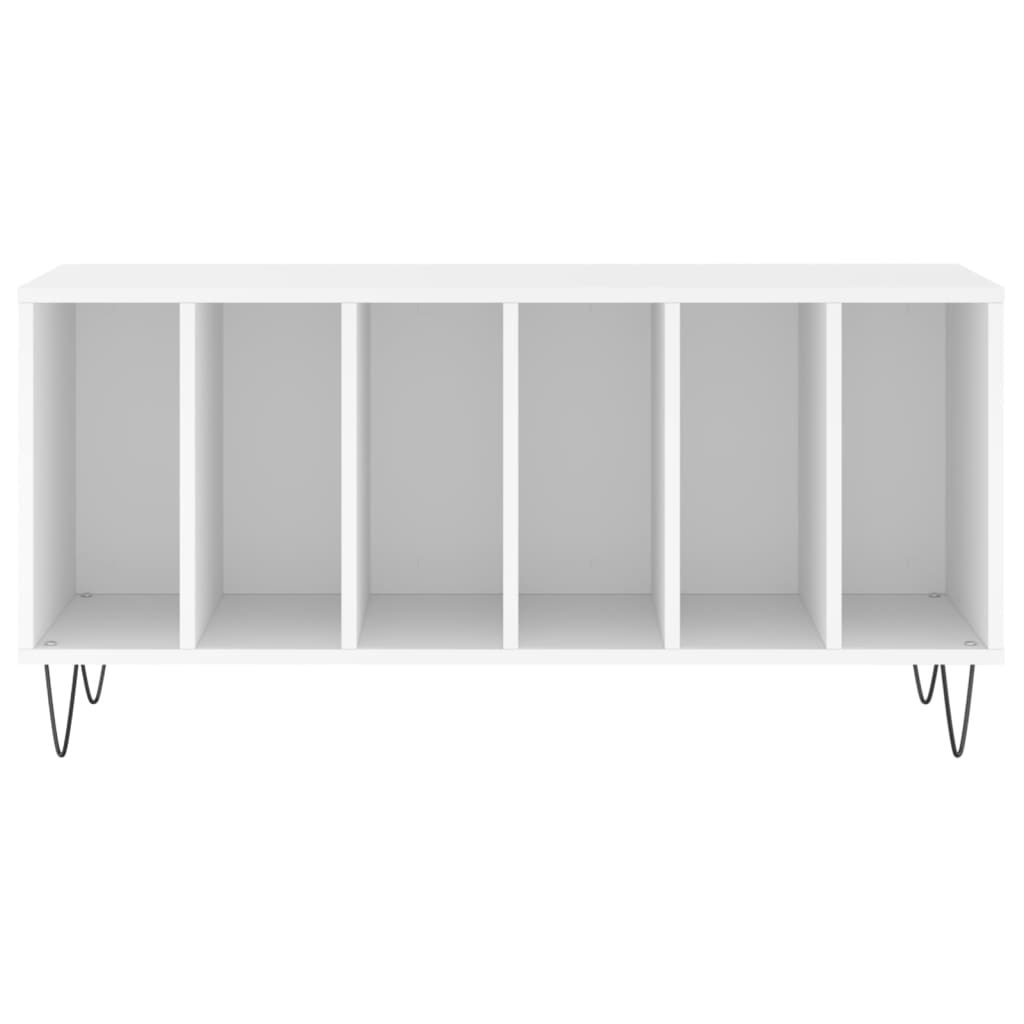 Comoda discuri, alb, 100x38x48 cm, lemn prelucrat — imaginea 4