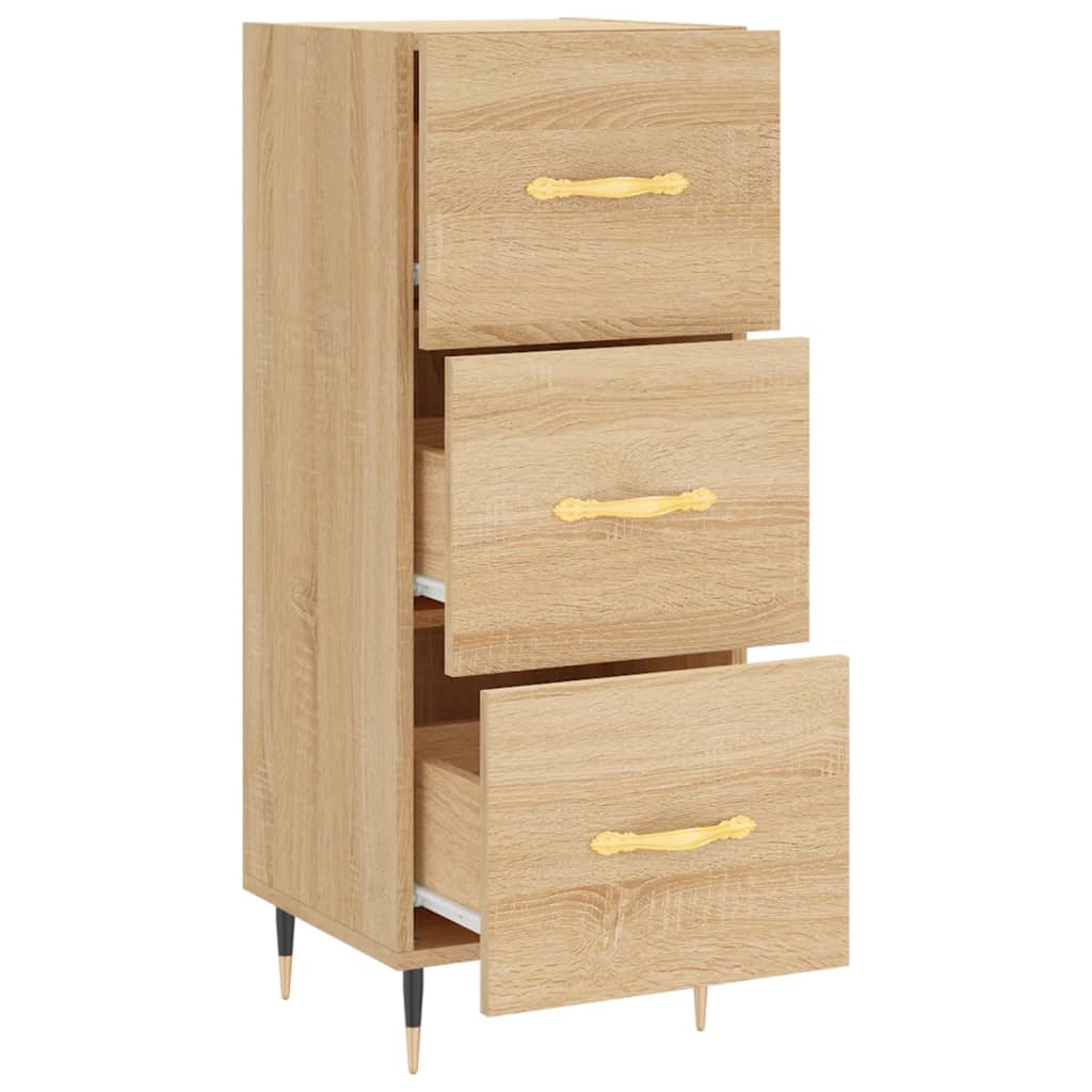 Servanta, stejar sonoma, 34,5x34x90 cm, lemn compozit — imaginea 5