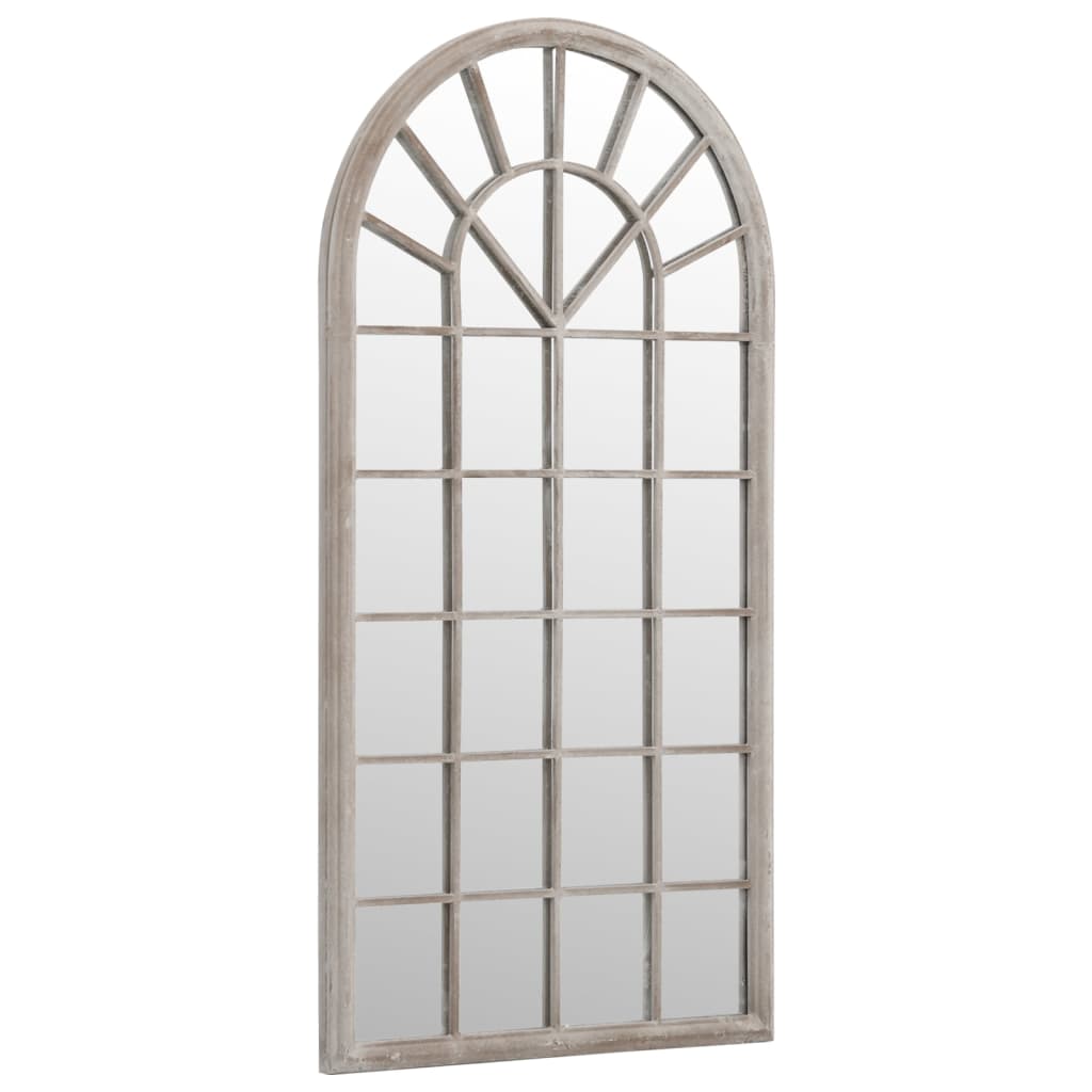 Oglinda de gradina, nisipiu, 90x45 cm, fier, pentru uz exterior