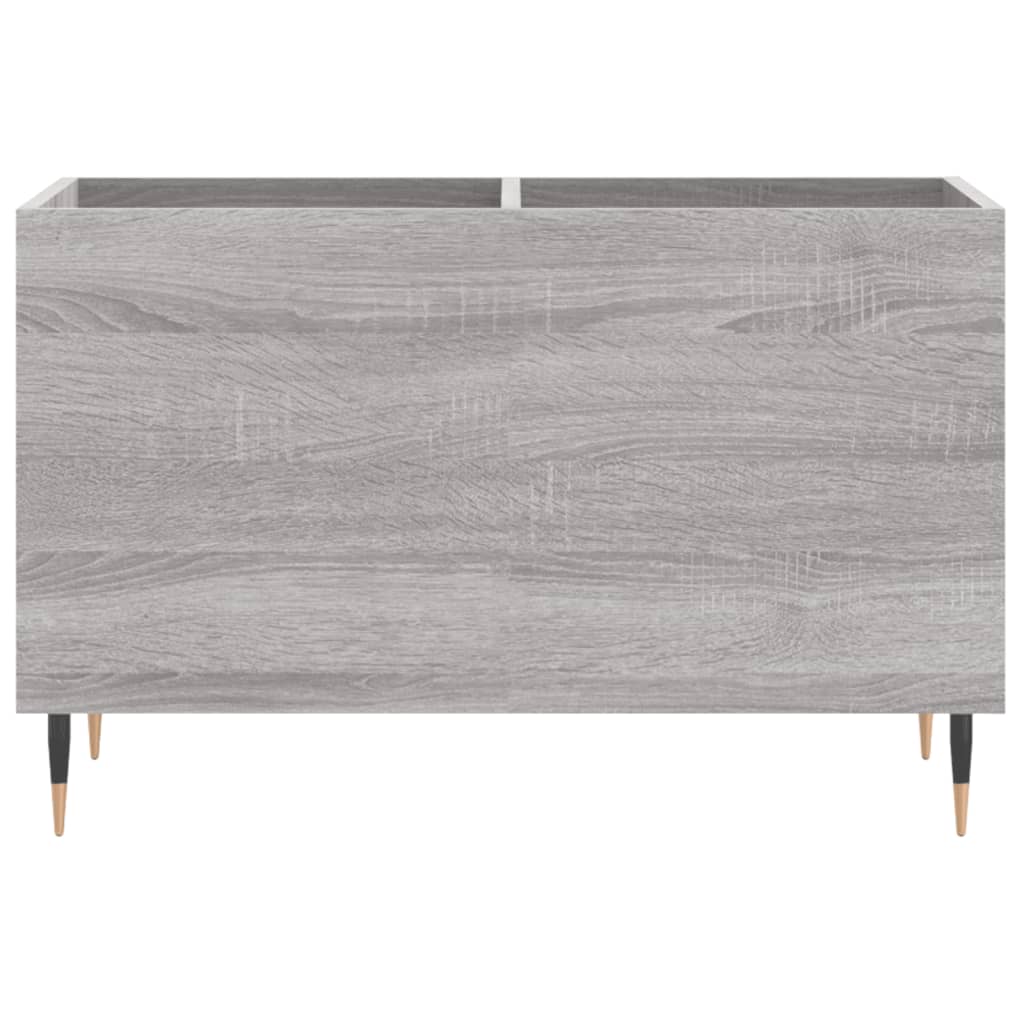 Dulap pentru discuri gri sonoma 74,5x38x48 cm lemn prelucrat — imaginea 4
