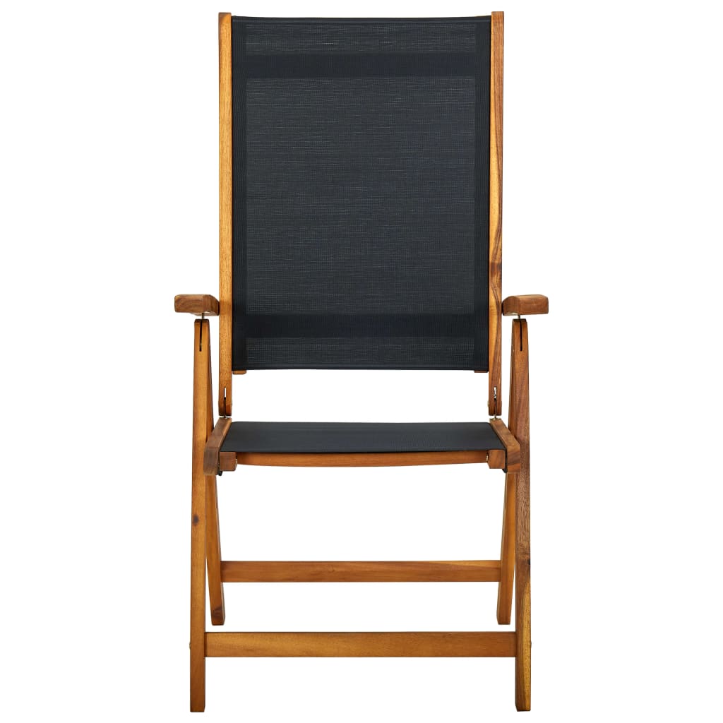 Set mobilier de exterior, 7 piese, lemn masiv de acacia — imaginea 3