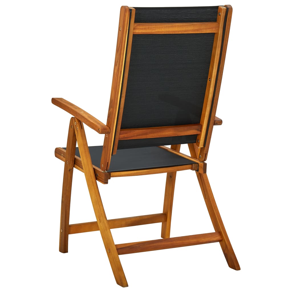 Set mobilier de exterior, 7 piese, lemn masiv de acacia — imaginea 5