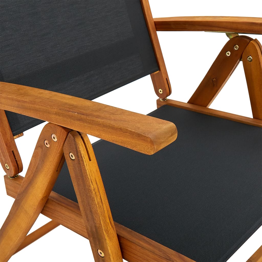 Set mobilier de exterior, 7 piese, lemn masiv de acacia — imaginea 6