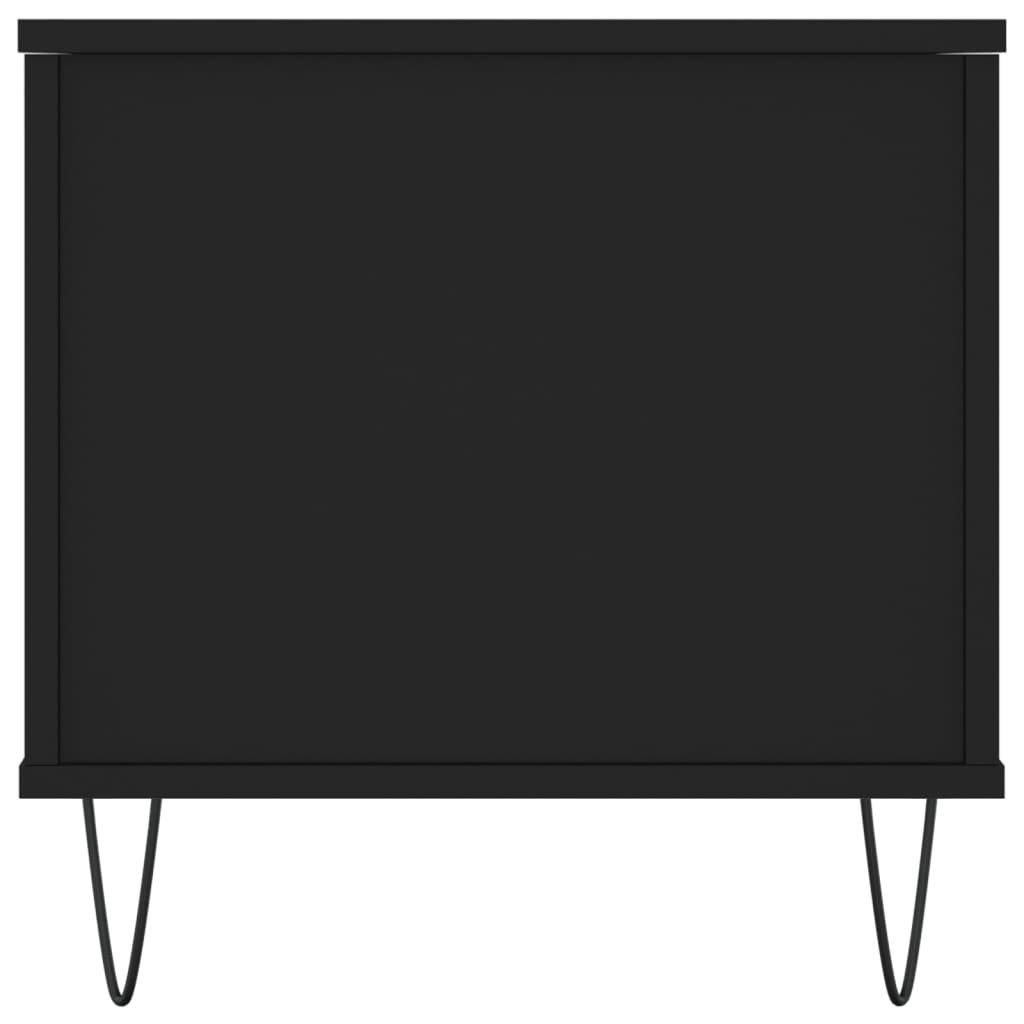 Masuta de cafea, negru, 90x44,5x45 cm, lemn compozit — imaginea 7