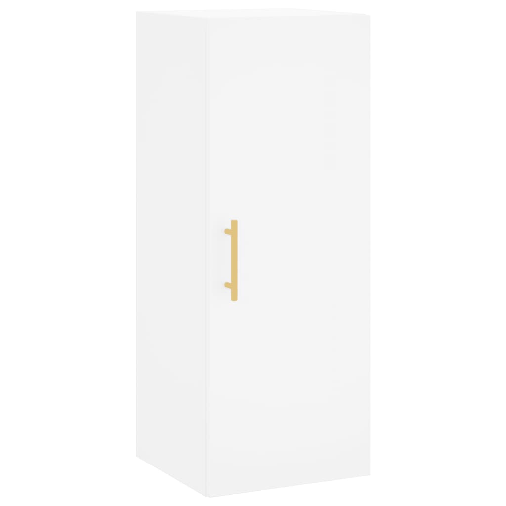 Dulap montat pe perete, alb, 34,5x34x90 cm