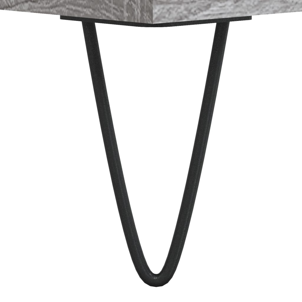 Masuta de cafea, gri sonoma, 90x49x45 cm, lemn compozit — imaginea 9