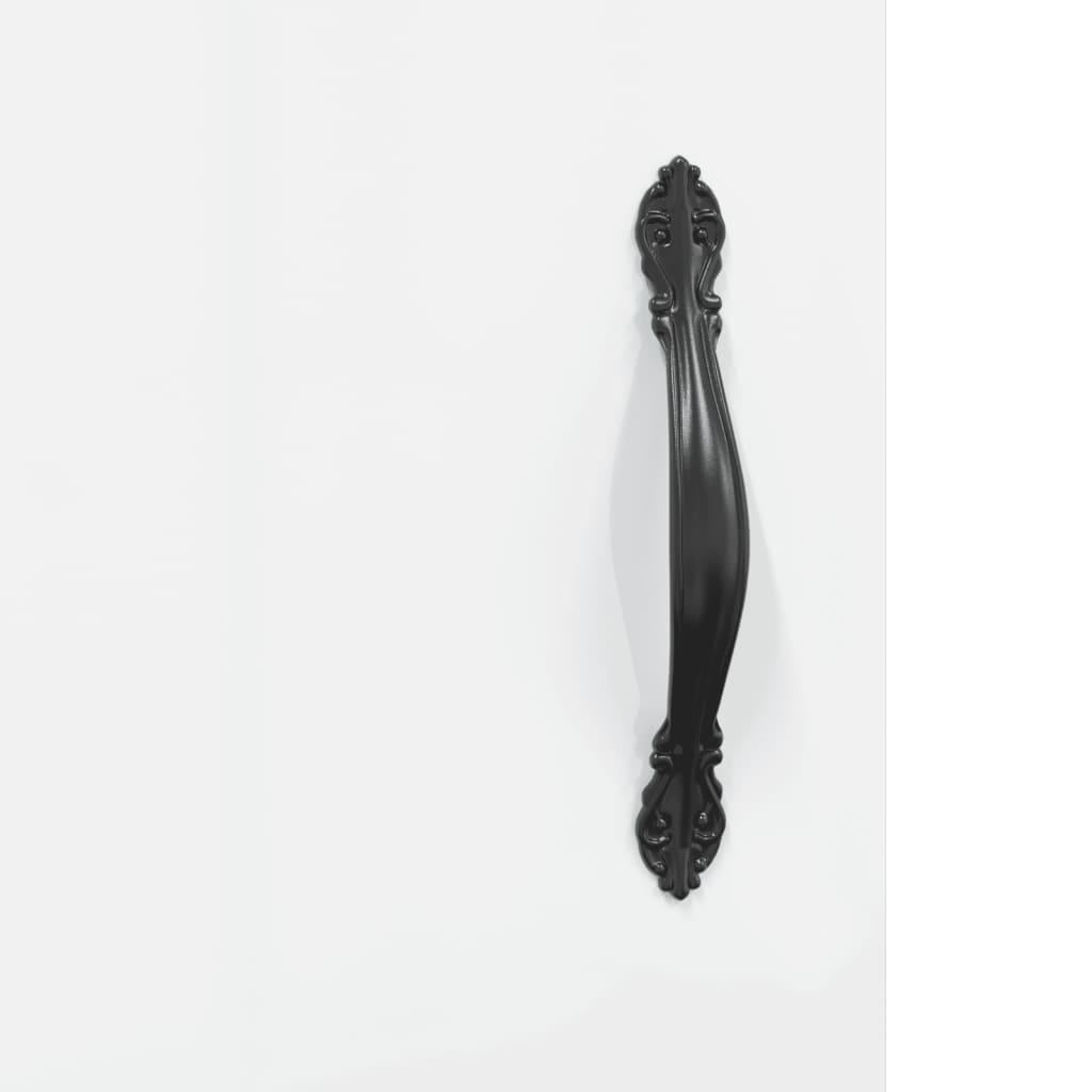 Servanta, alb extralucios, 69,5x34x90 cm, lemn compozit — imaginea 9