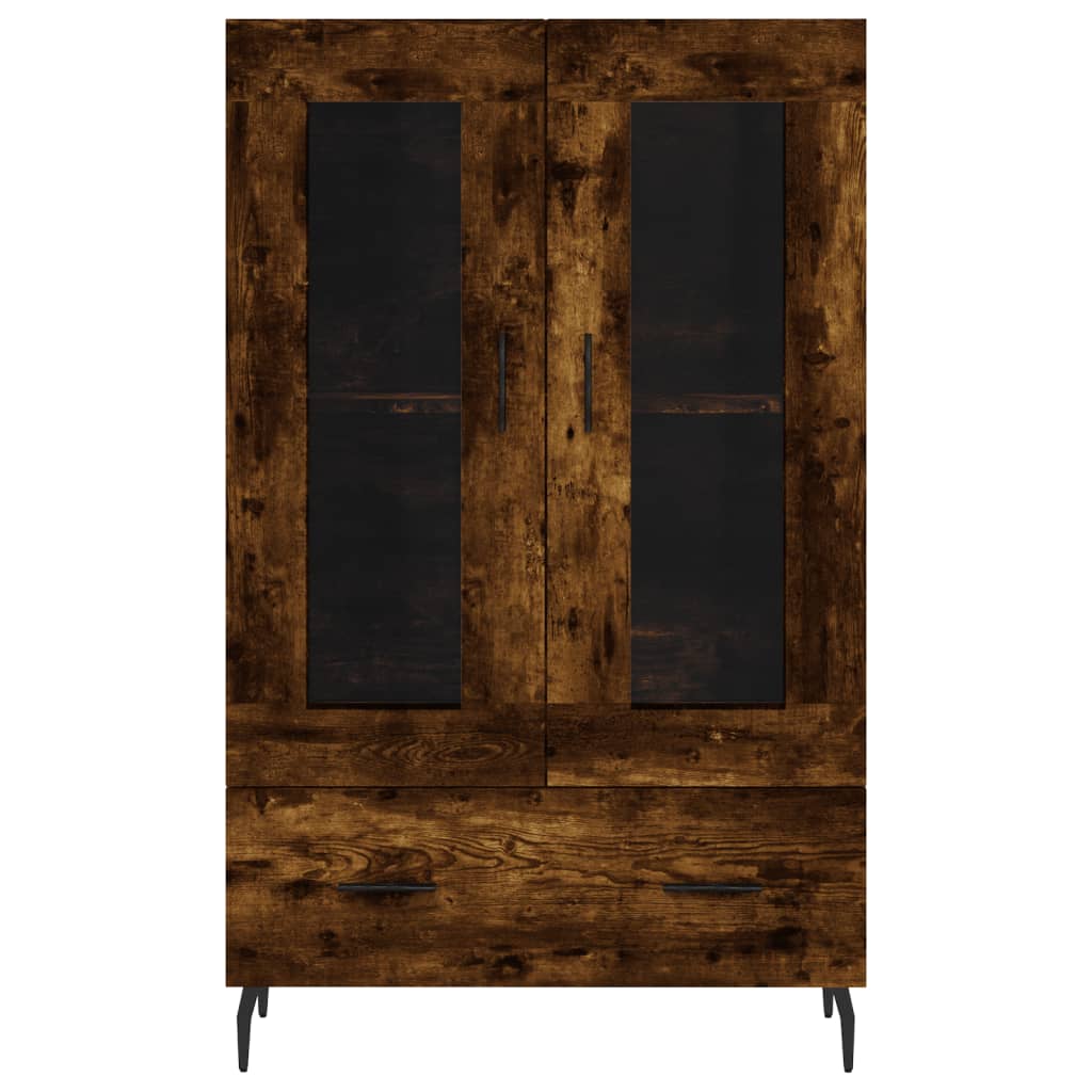 Dulap inalt, stejar afumat, 69,5x31x115 cm, lemn prelucrat — imaginea 6