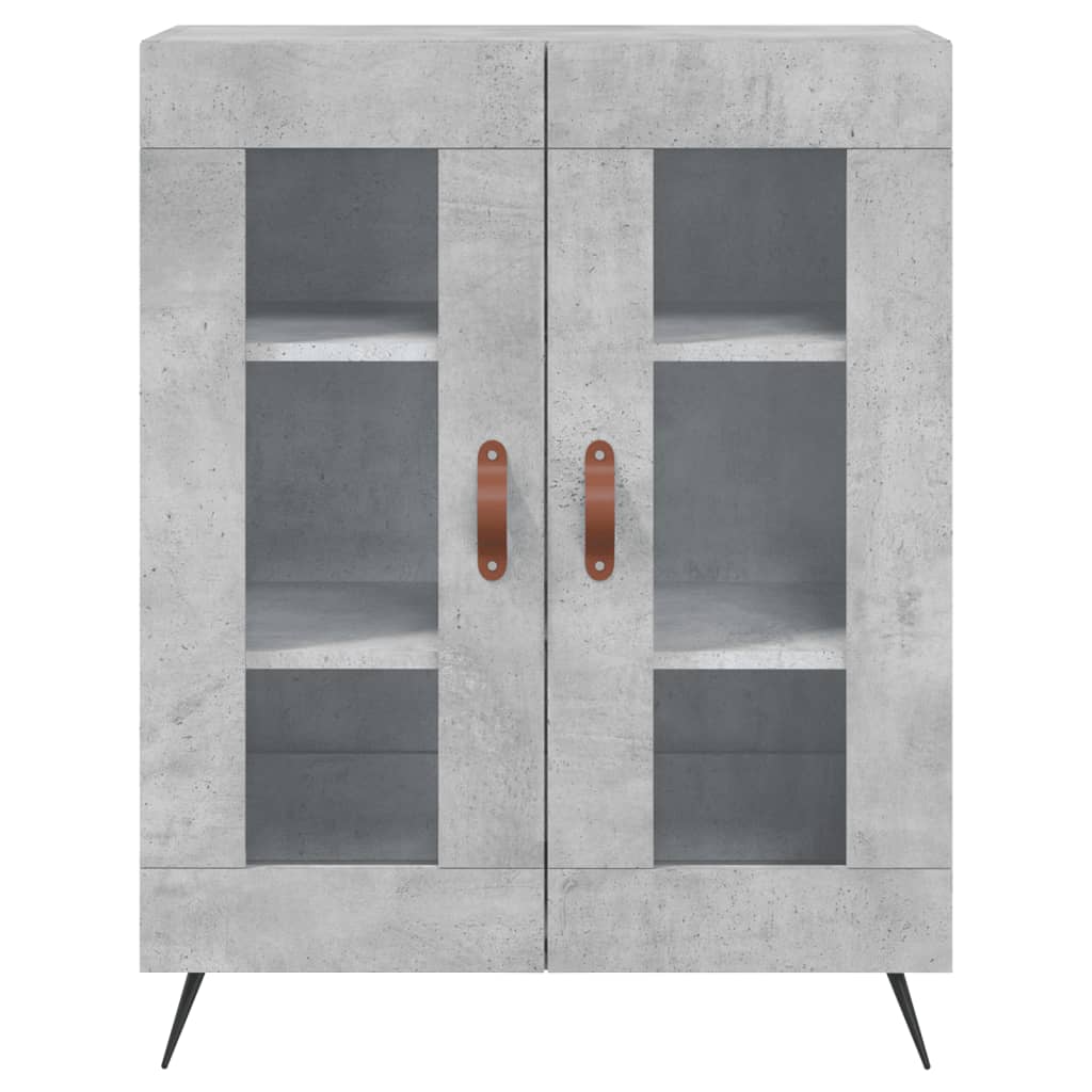 Servanta, gri beton, 69,5x34x90 cm, lemn compozit — imaginea 5