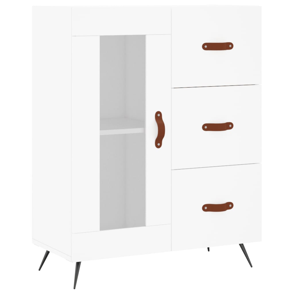 Servanta, alb, 69,5x34x90 cm, lemn compozit