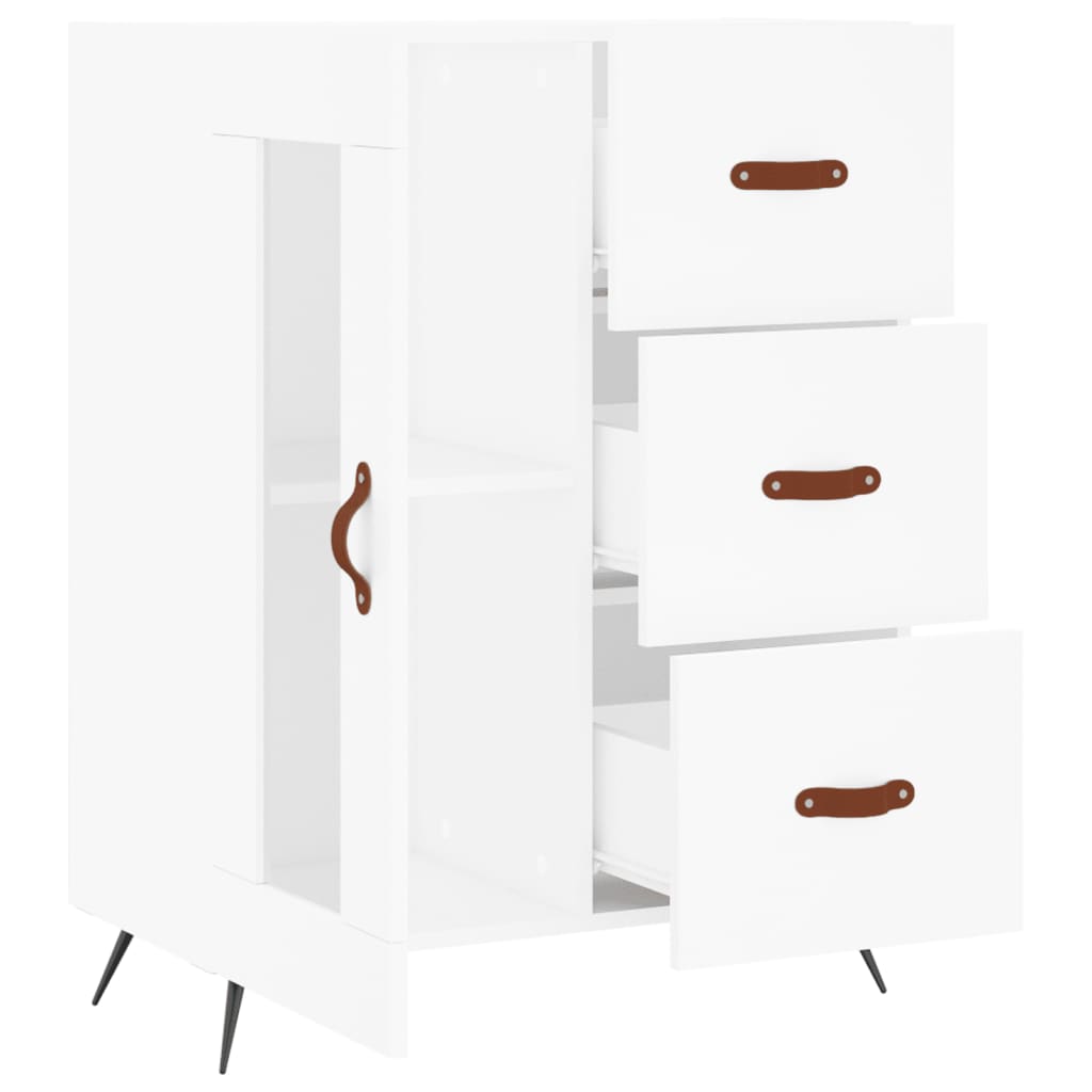 Servanta, alb, 69,5x34x90 cm, lemn compozit — imaginea 6