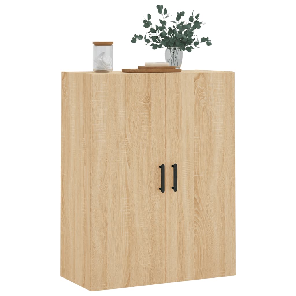 Dulap TV montat pe perete, stejar sonoma, 69,5x34x90 cm — imaginea 4