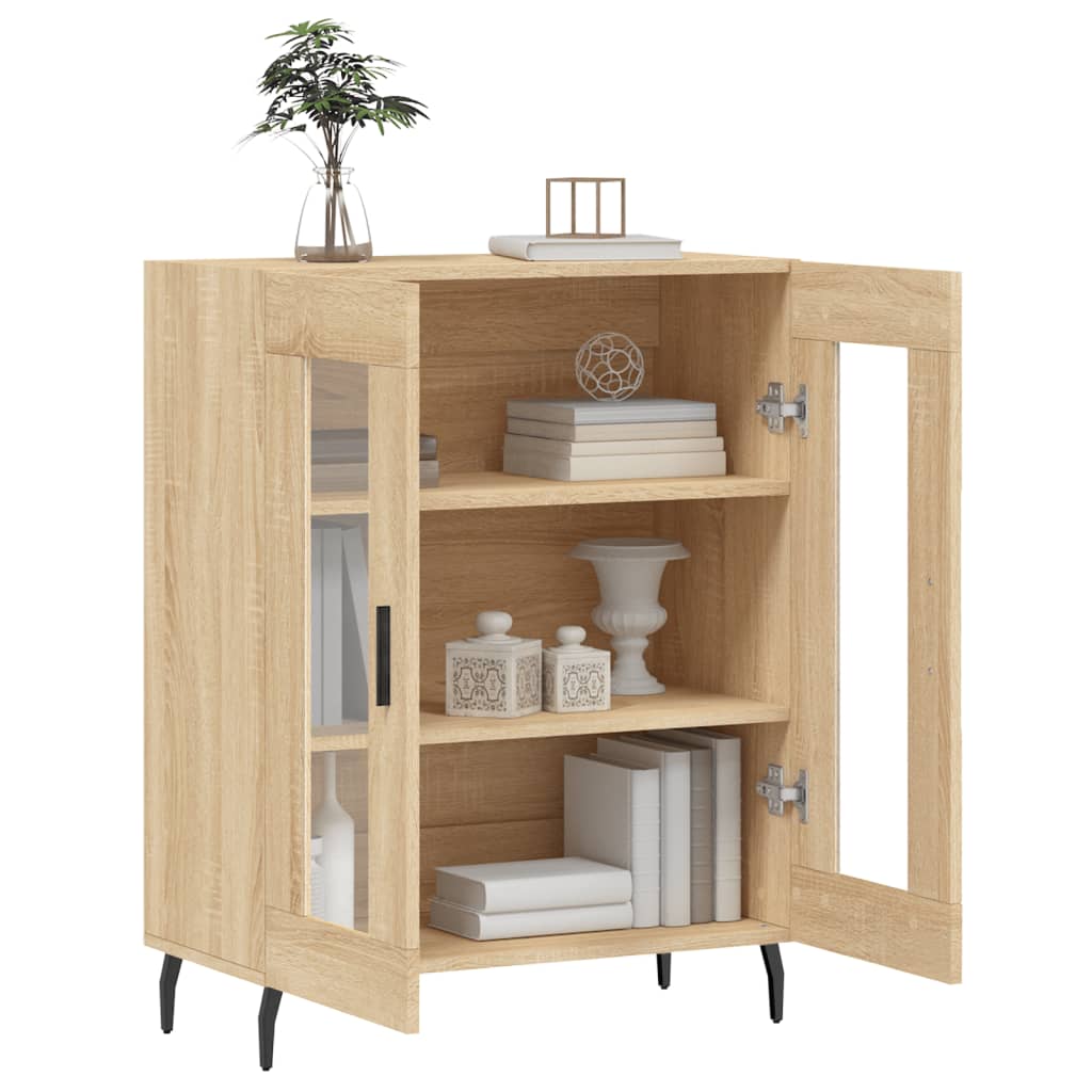 Servanta, stejar sonoma, 69,5x34x90 cm, lemn compozit — imaginea 4
