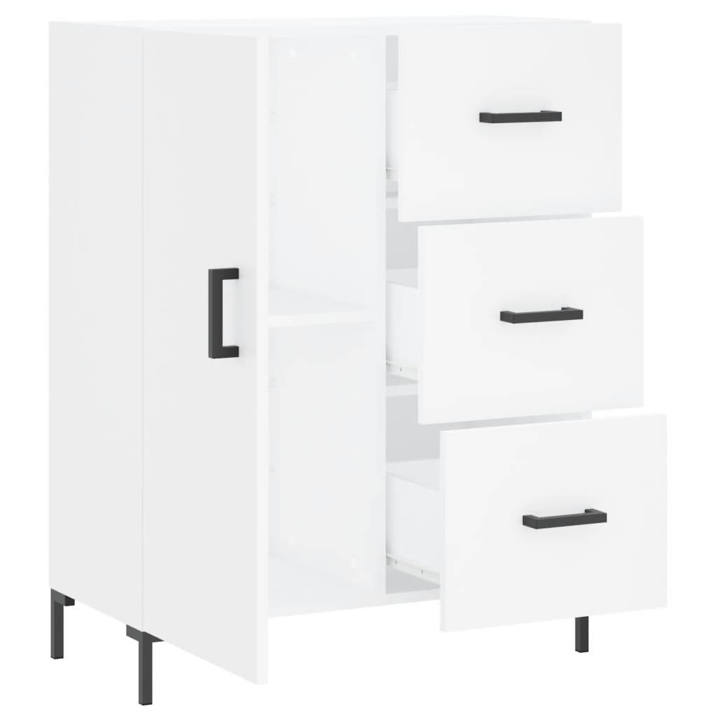 Servanta, alb, 69,5x34x90 cm, lemn compozit — imaginea 6
