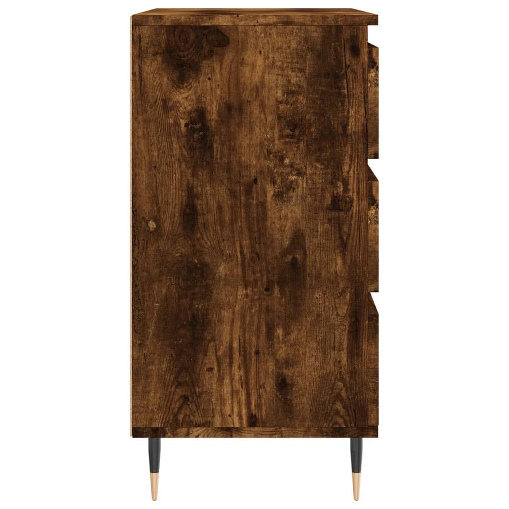 Servanta, stejar fumuriu, 60x30x75 cm, lemn compozit — imaginea 7