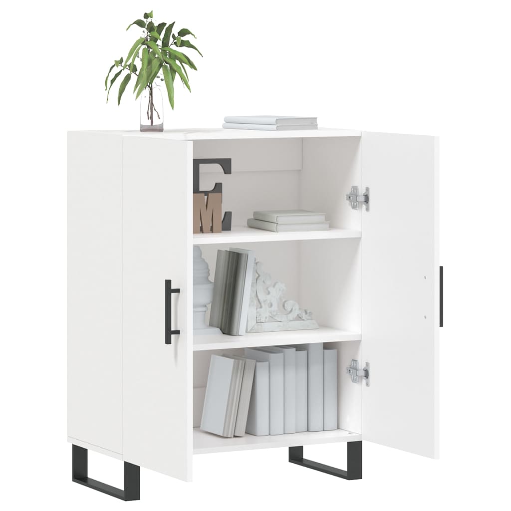 Servanta, alb, 69,5x34x90 cm, lemn compozit — imaginea 4