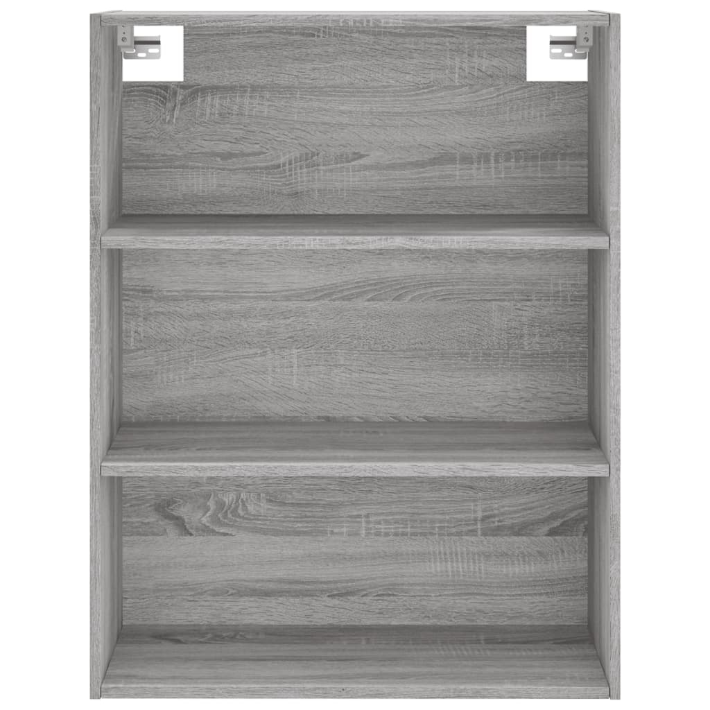 Dulap inalt, gri sonoma, 69,5x34x180 cm, lemn compozit — imaginea 6