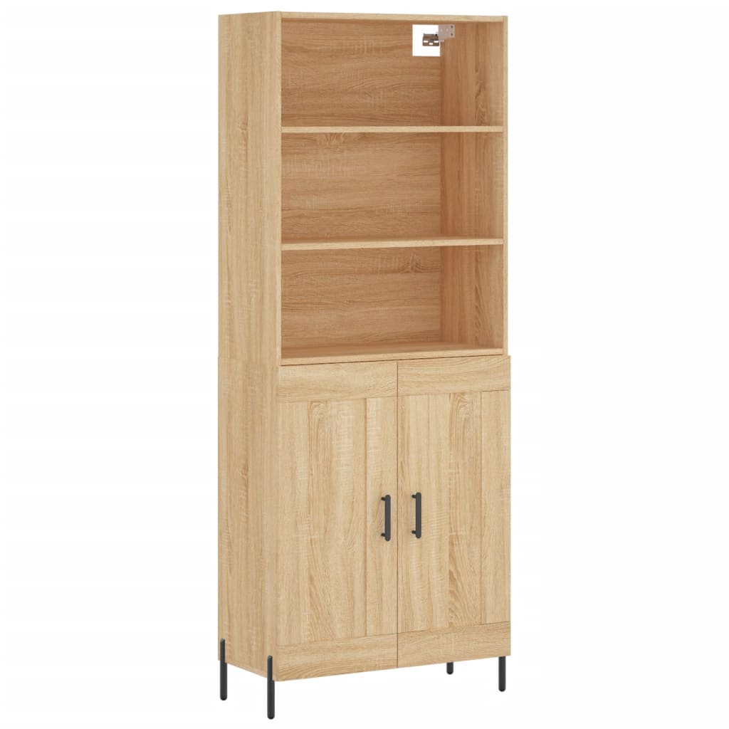 Dulap inalt, stejar sonoma, 69,5x34x180 cm, lemn compozit