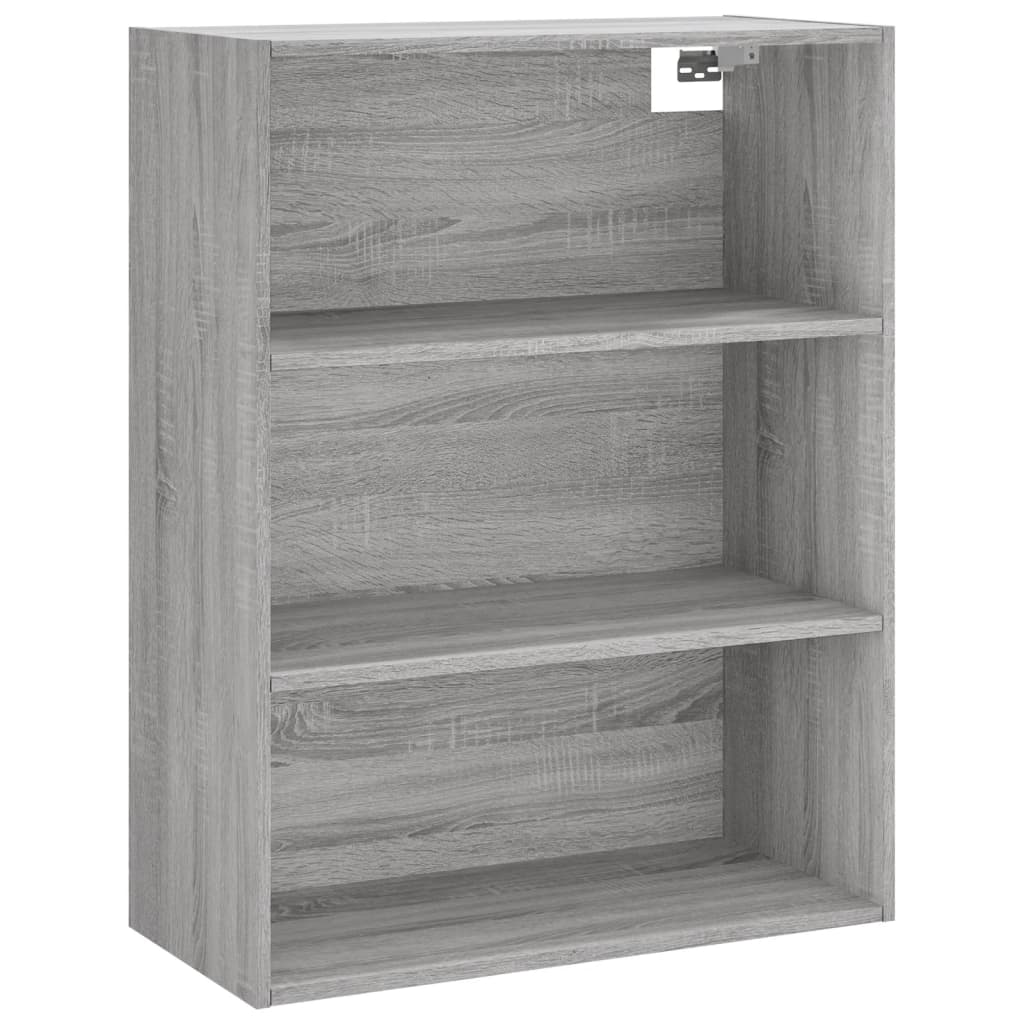 Dulap inalt, gri sonoma, 69,5x34x180 cm, lemn compozit — imaginea 5