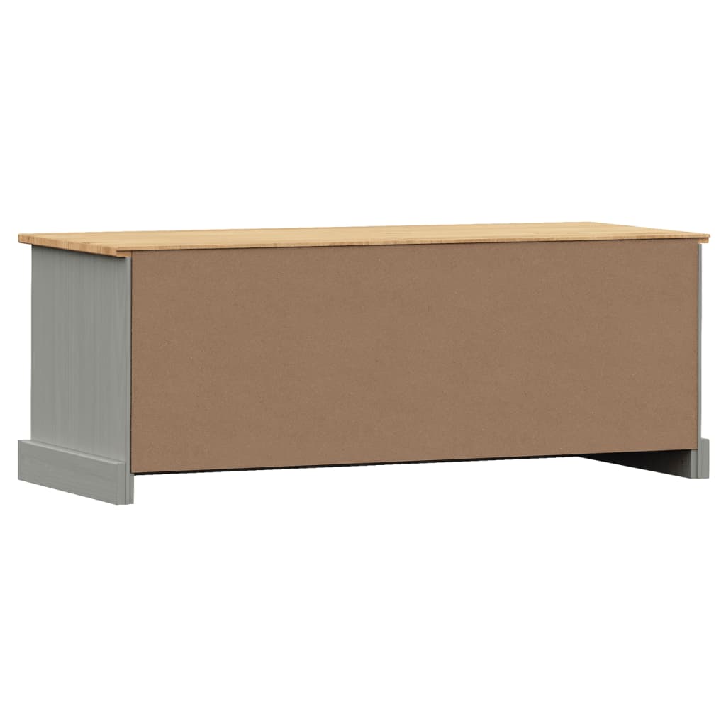 Comoda TV VIGO, gri, 106x40x40 cm, lemn masiv de pin — imaginea 7