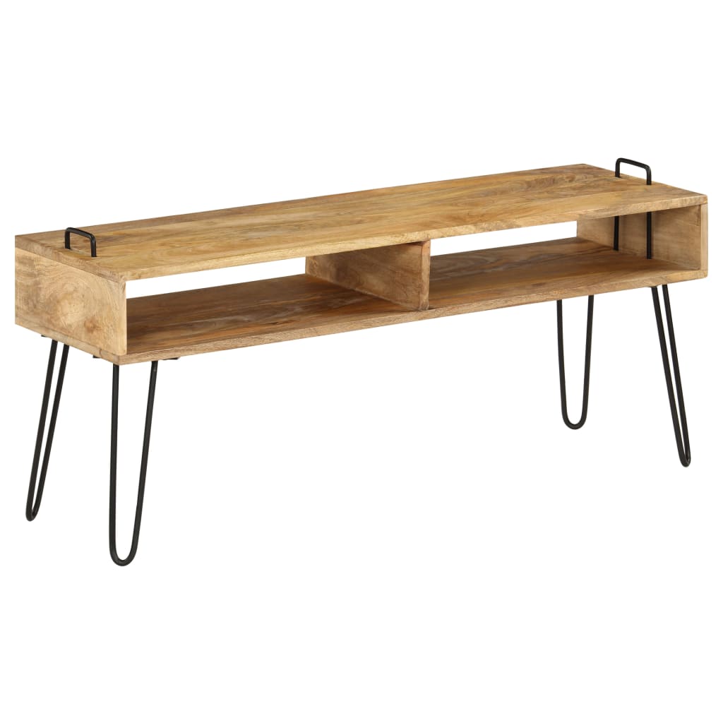 Comoda TV din lemn masiv de mango, 110 x 35 x 45 cm — imaginea 10