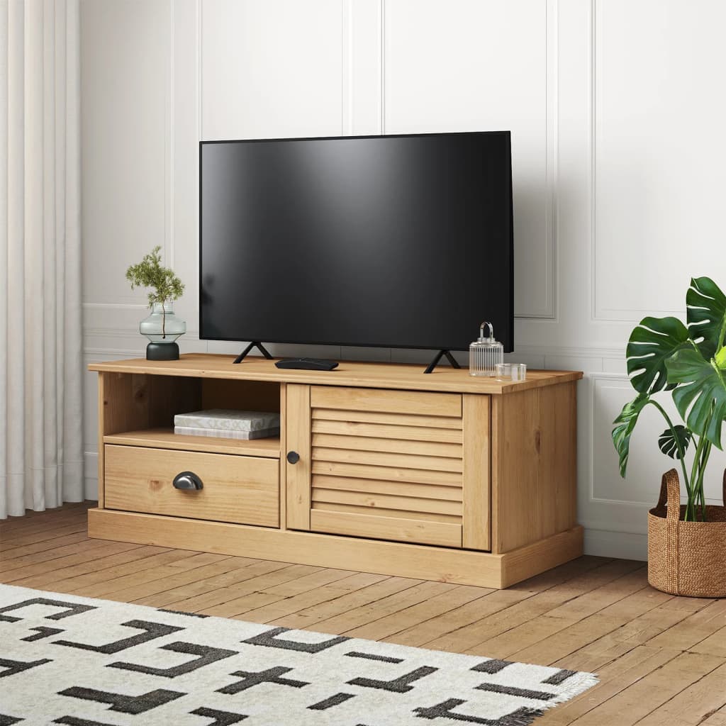 Comoda TV VIGO, 106x40x40 cm, lemn masiv de pin — imaginea 2