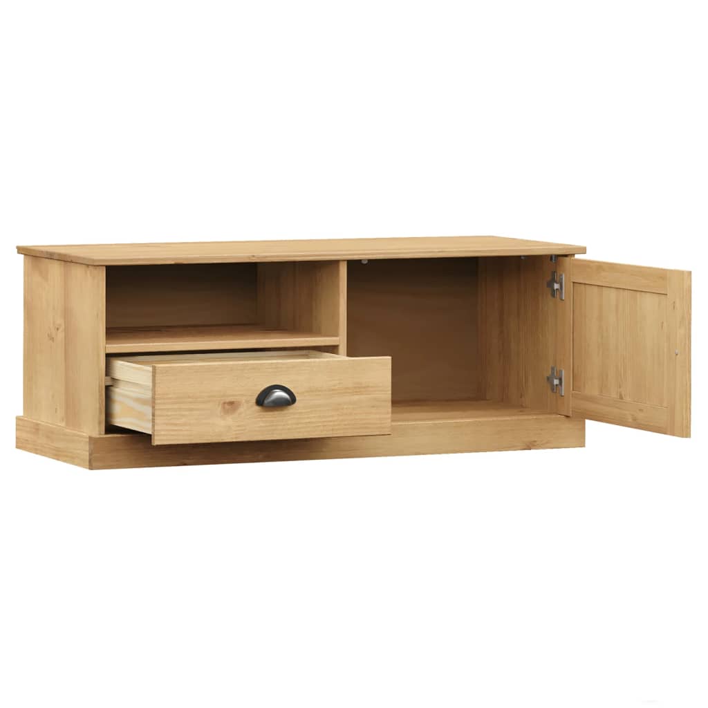 Comoda TV VIGO, 106x40x40 cm, lemn masiv de pin — imaginea 4