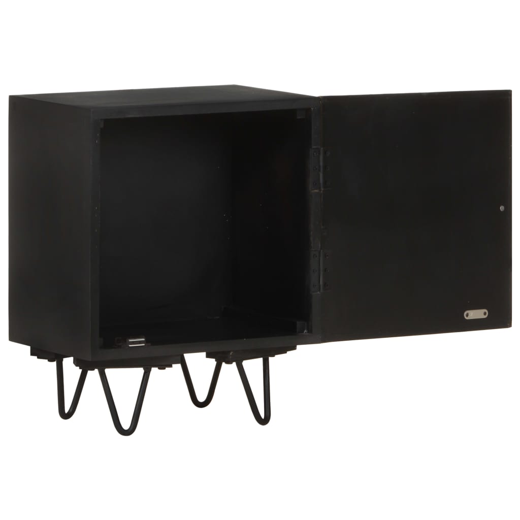 Noptiera cu front alama, 40x30x50 cm, lemn masiv de mango — imaginea 4