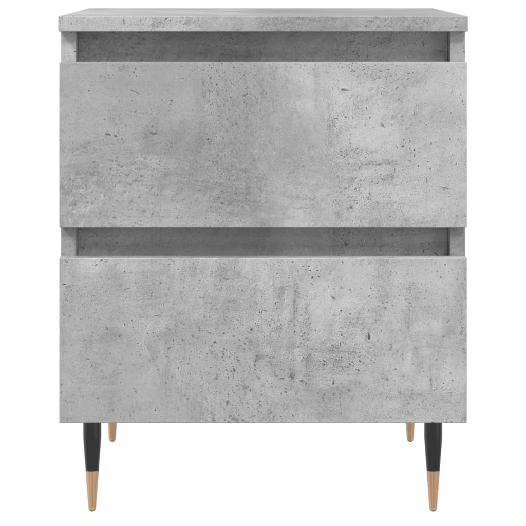 Noptiere, 2 buc., gri beton, 40x35x50 cm, lemn compozit — imaginea 5