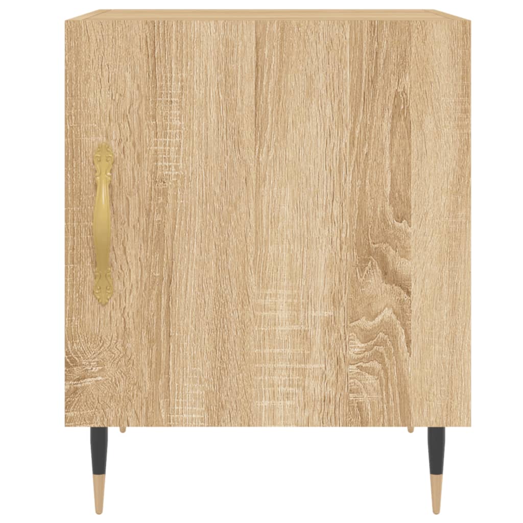 Noptiere, 2 buc., stejar sonoma, 40x40x50 cm, lemn compozit — imaginea 5