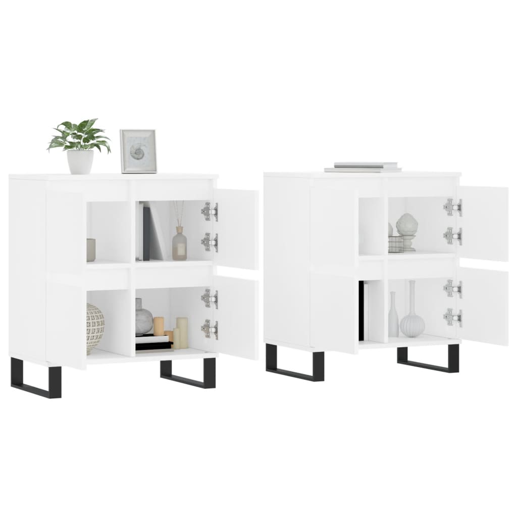 Servante, 2 piese, alb, lemn prelucrat — imaginea 3
