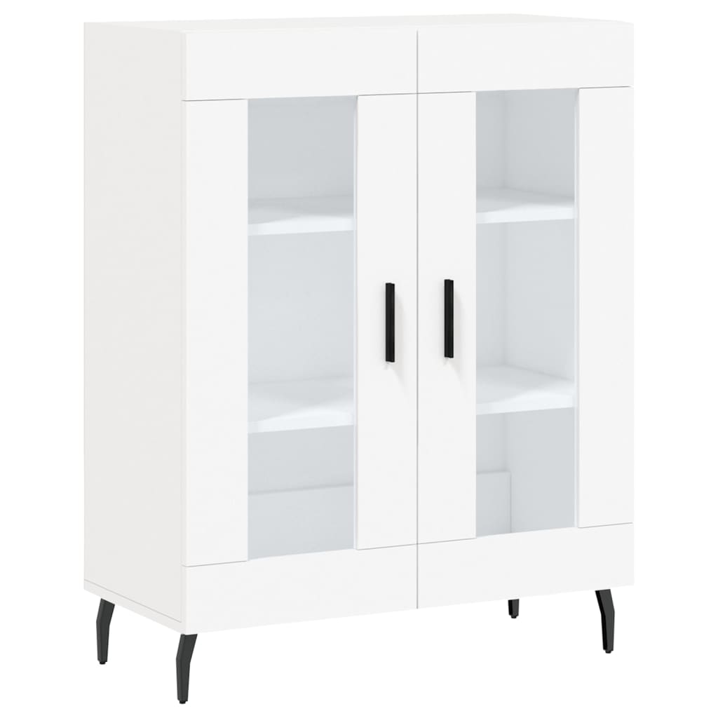 Dulap inalt, alb, 69,5x34x180 cm, lemn compozit — imaginea 7