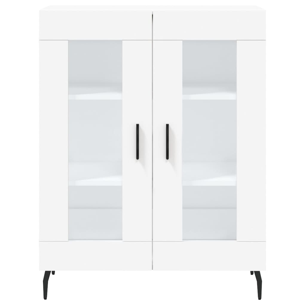 Dulap inalt, alb, 69,5x34x180 cm, lemn compozit — imaginea 8